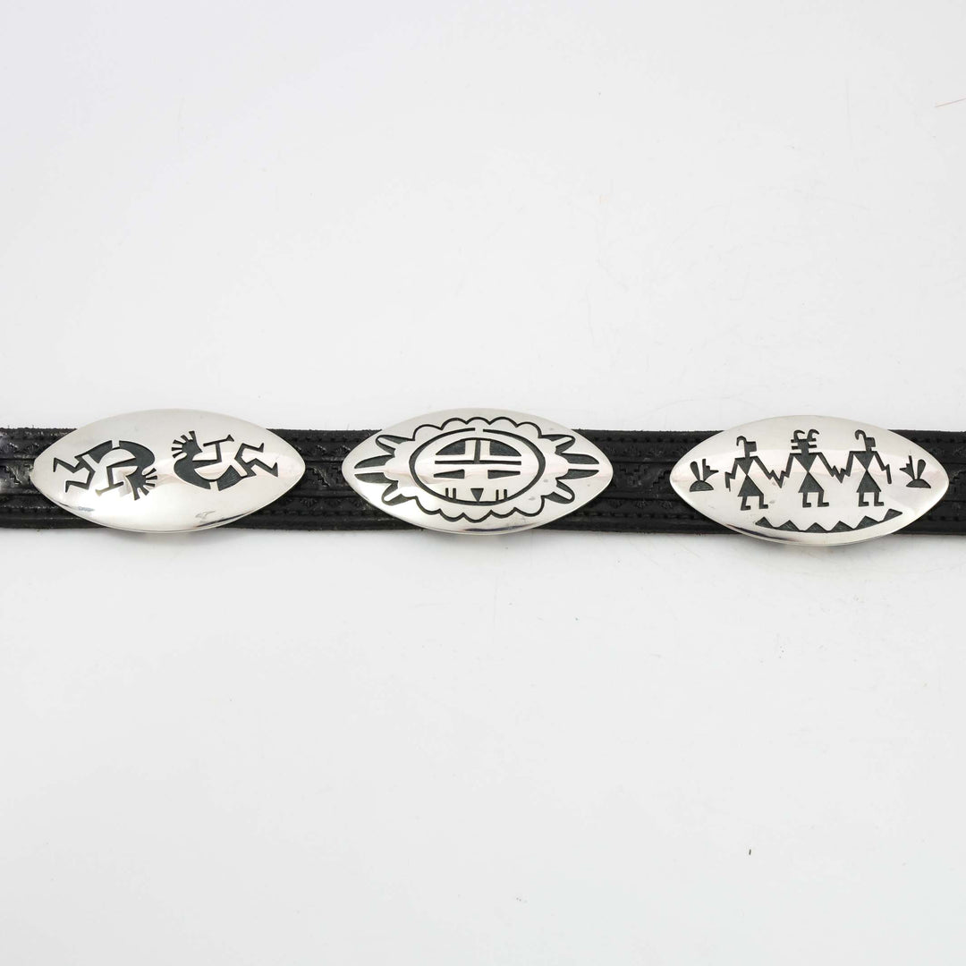Hopi Overlay Concho Belt