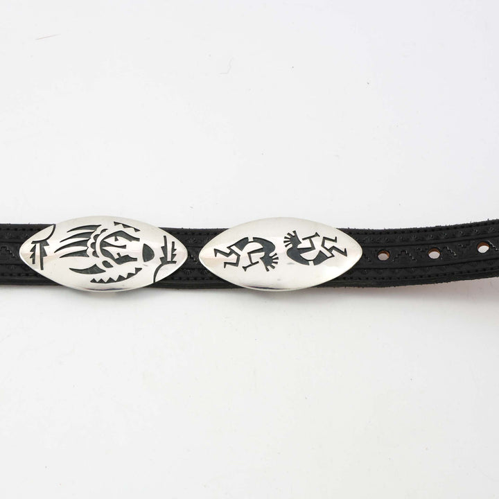 Hopi Overlay Concho Belt