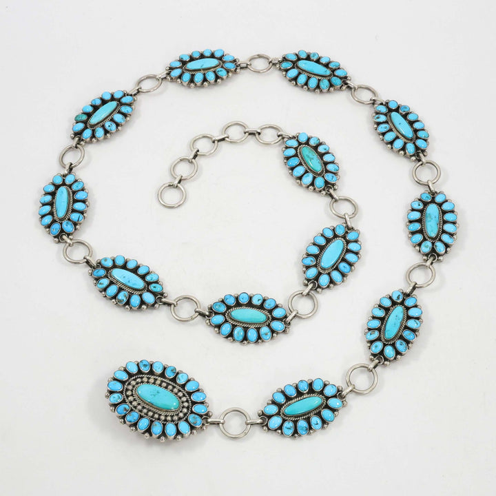 Sleeping Beauty Turquoise Concho Belt