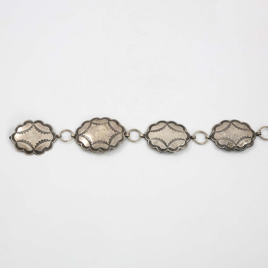 1930s Silver Concho Belt