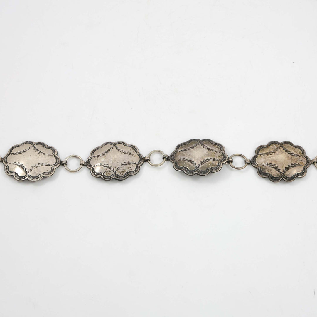 1930s Silver Concho Belt