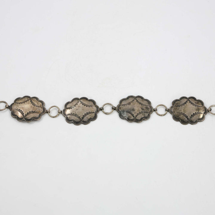 1930s Silver Concho Belt
