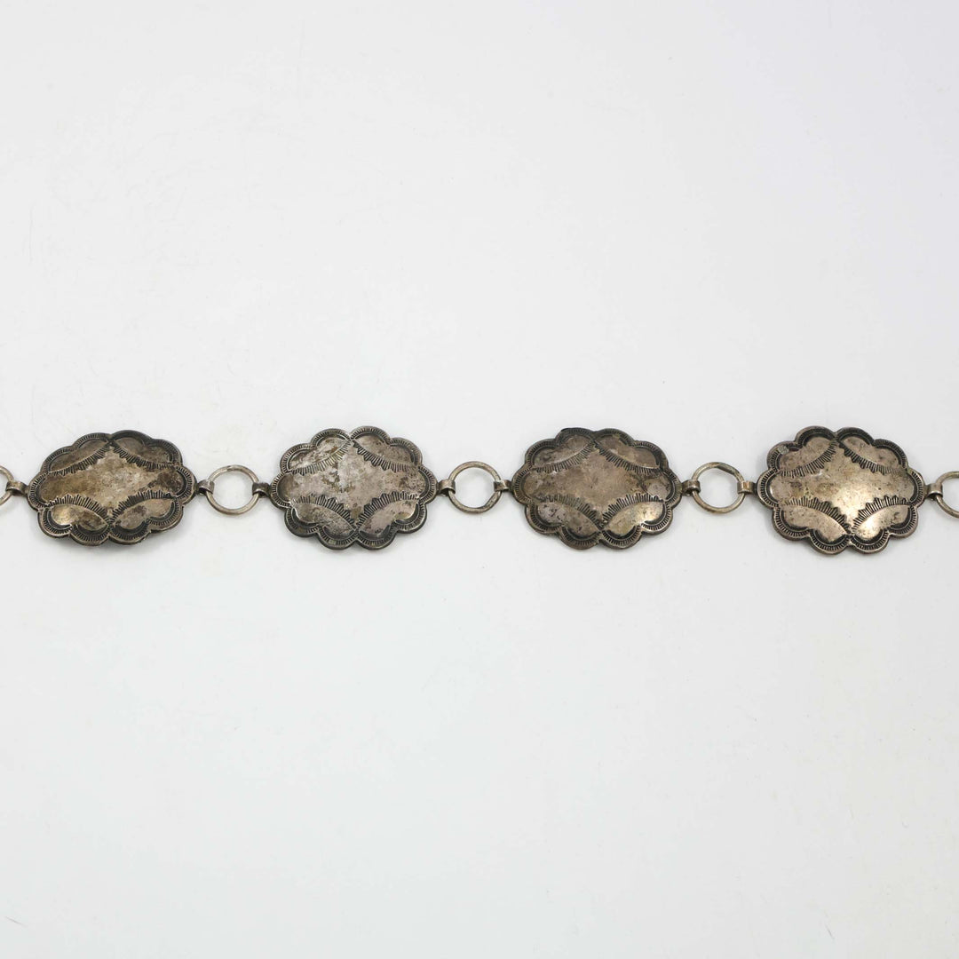1930s Silver Concho Belt