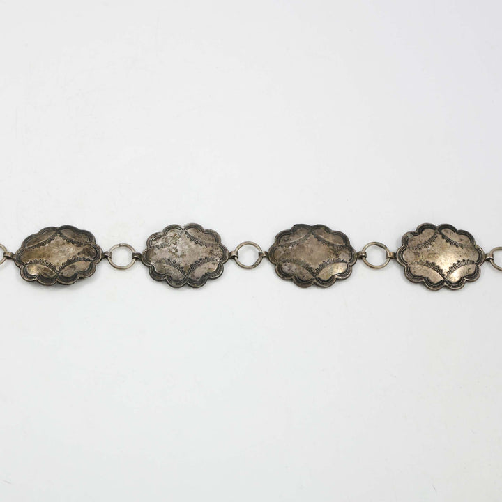 1930s Silver Concho Belt