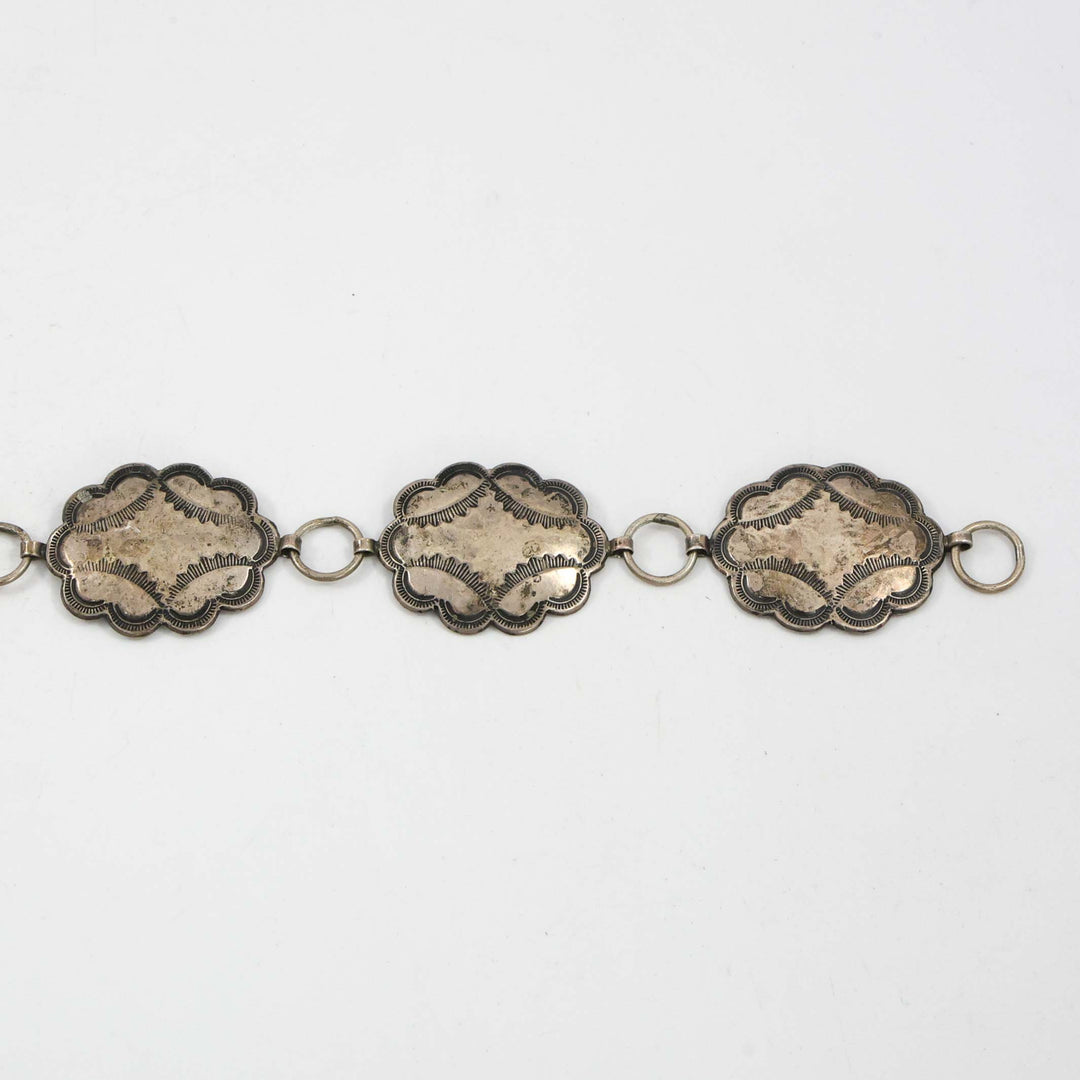 1930s Silver Concho Belt