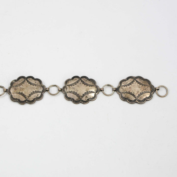 1930s Silver Concho Belt