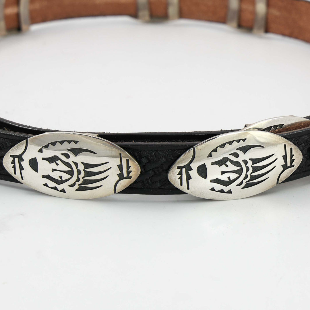 Hopi Bear Paw Concho Belt