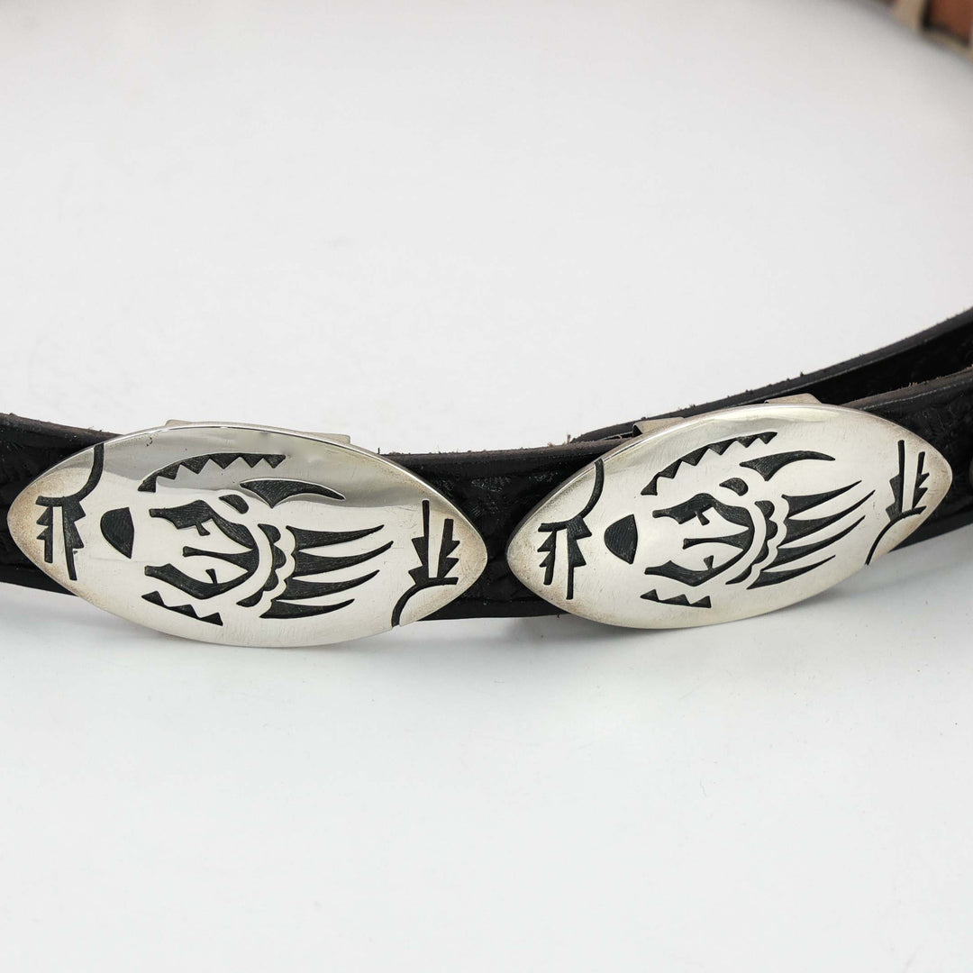 Hopi Bear Paw Concho Belt