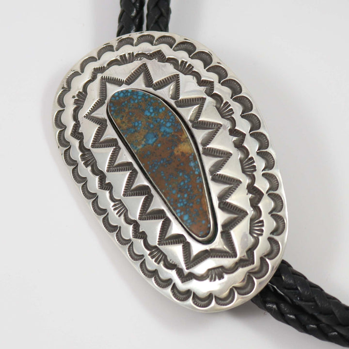 Red Mountain Turquoise Bola Tie by Tommy Jackson - Garland's