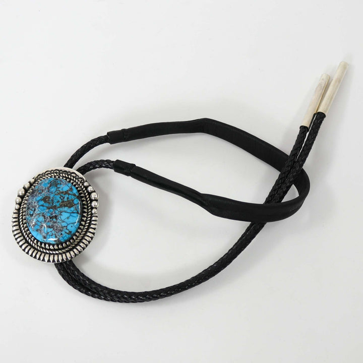 Kingman Turquoise Bola Tie by Bob Robbins - Garland's