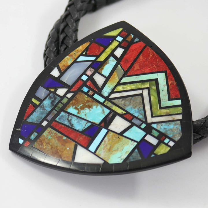 Colorful Inlay Bola Tie