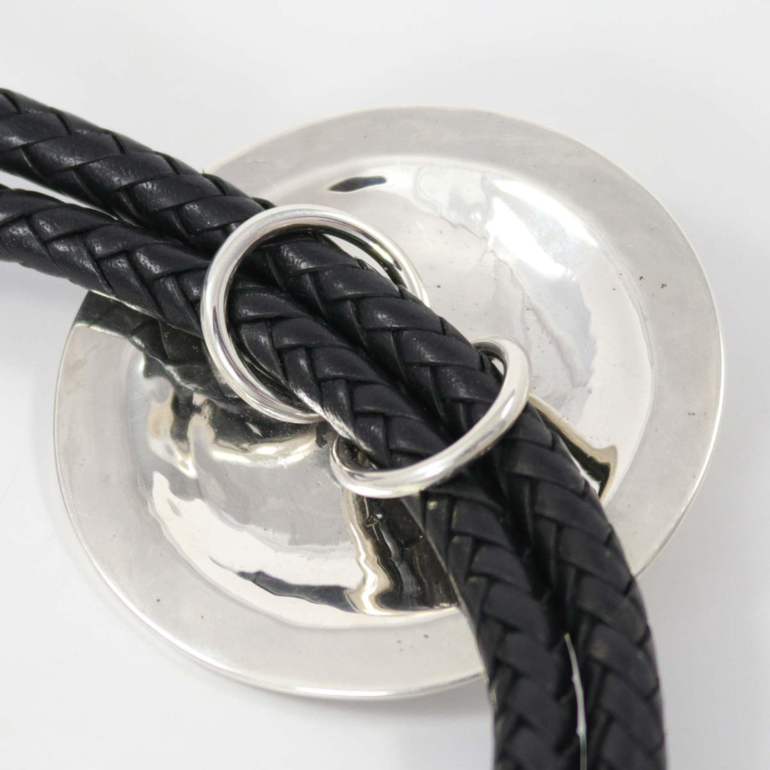 Stamped Silver Bola Tie