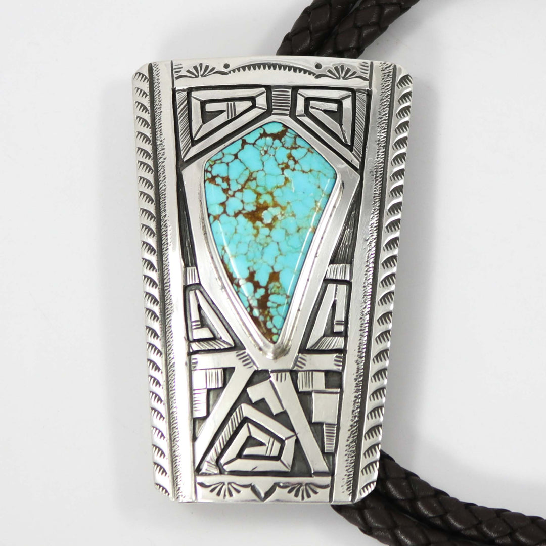Number Eight Turquoise Bola Tie