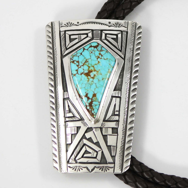 Number Eight Turquoise Bola Tie