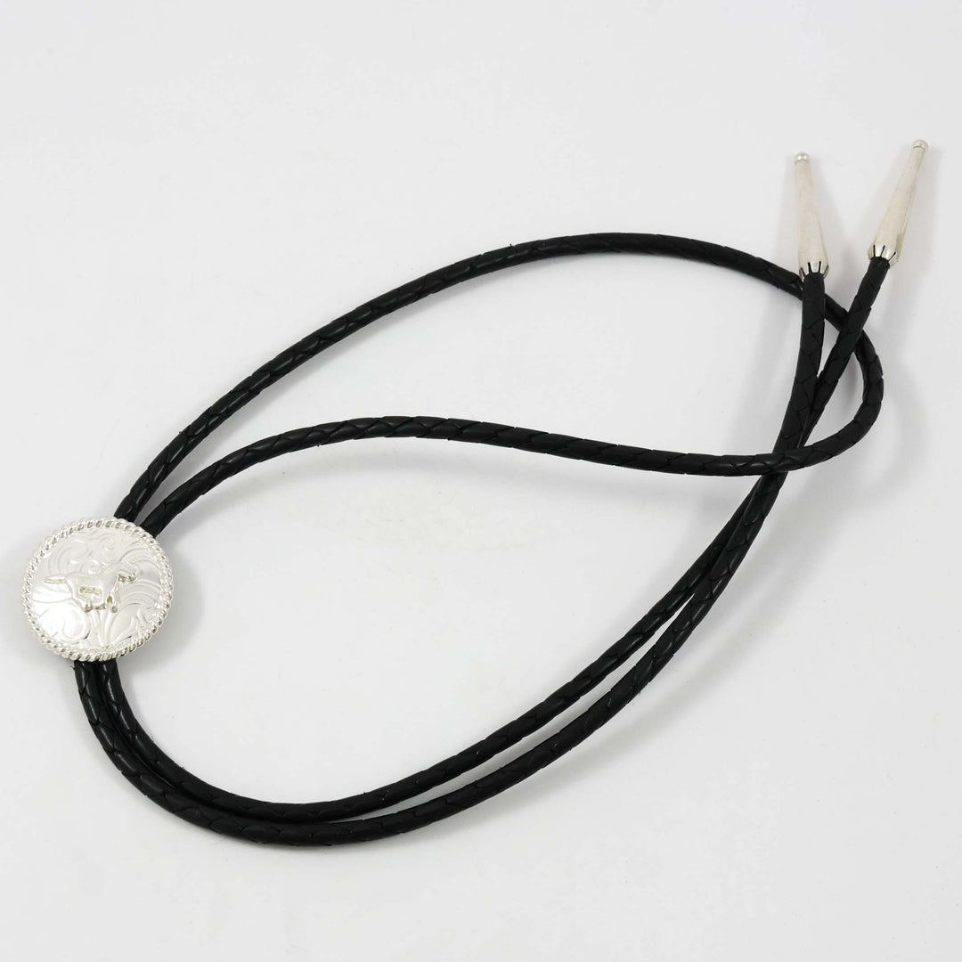 Silver Horse Bola Tie