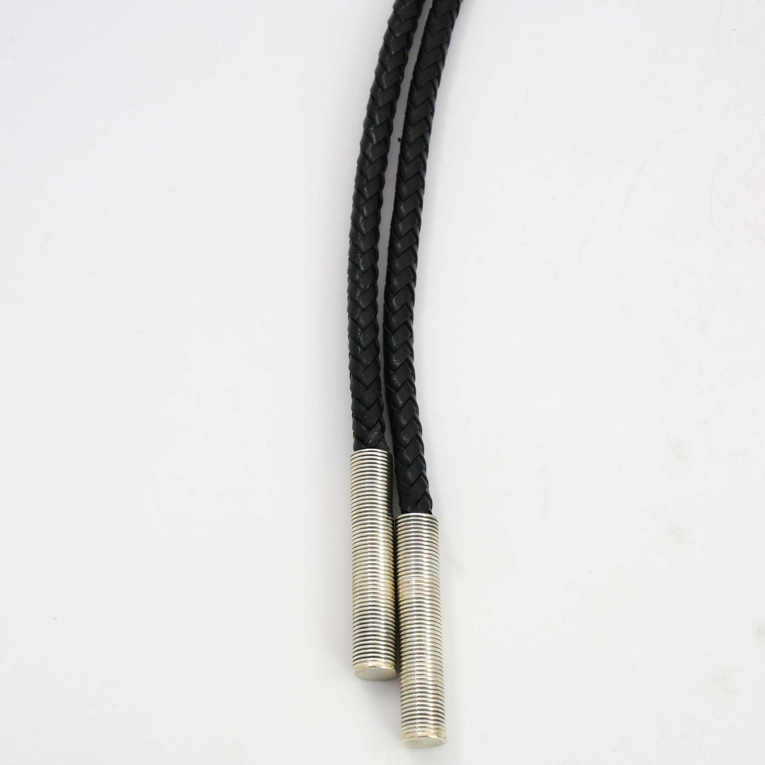 Stamped Silver Bola Tie