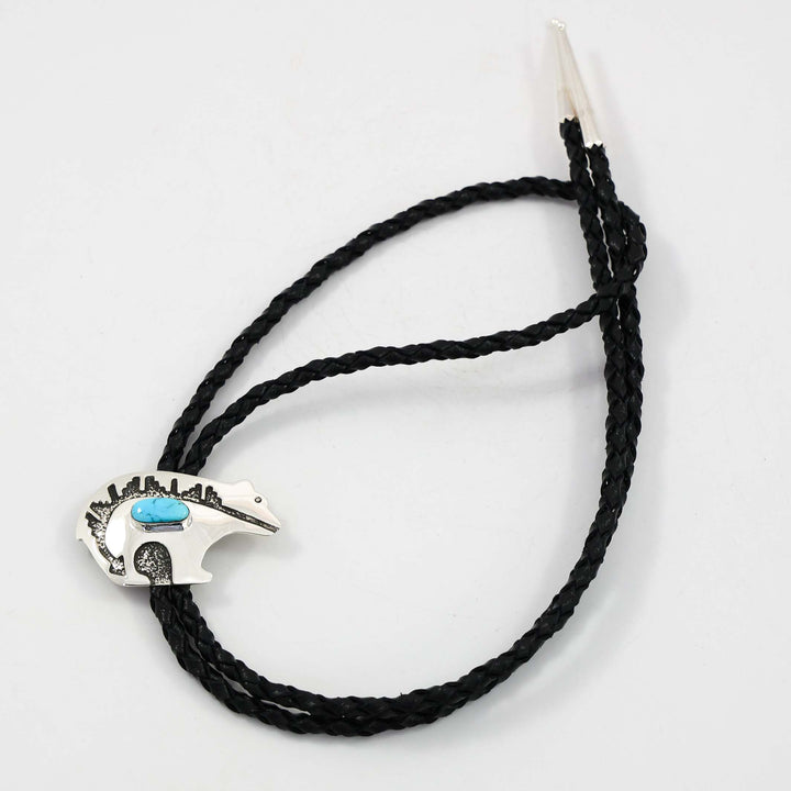 Turquoise Bear Bola Tie