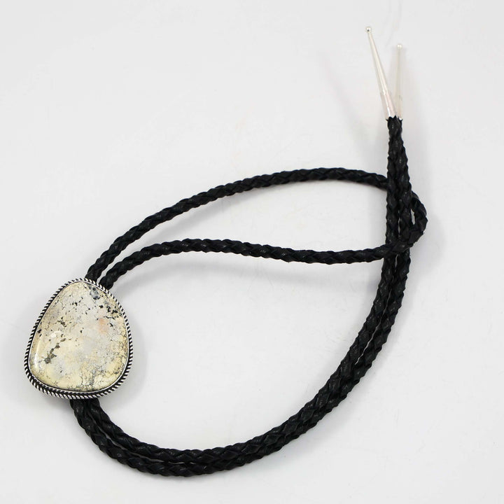 White Buffalo Bola Tie