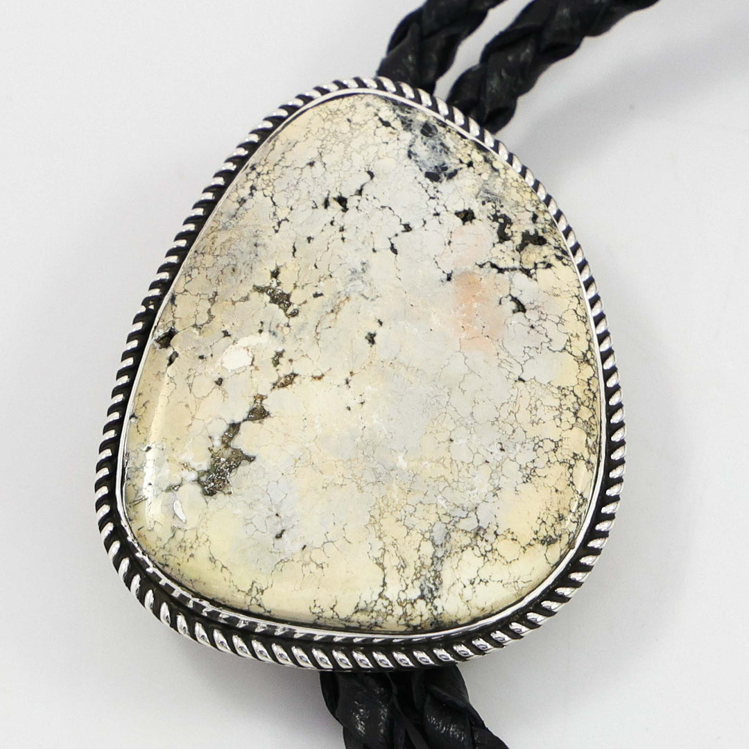 White Buffalo Bola Tie