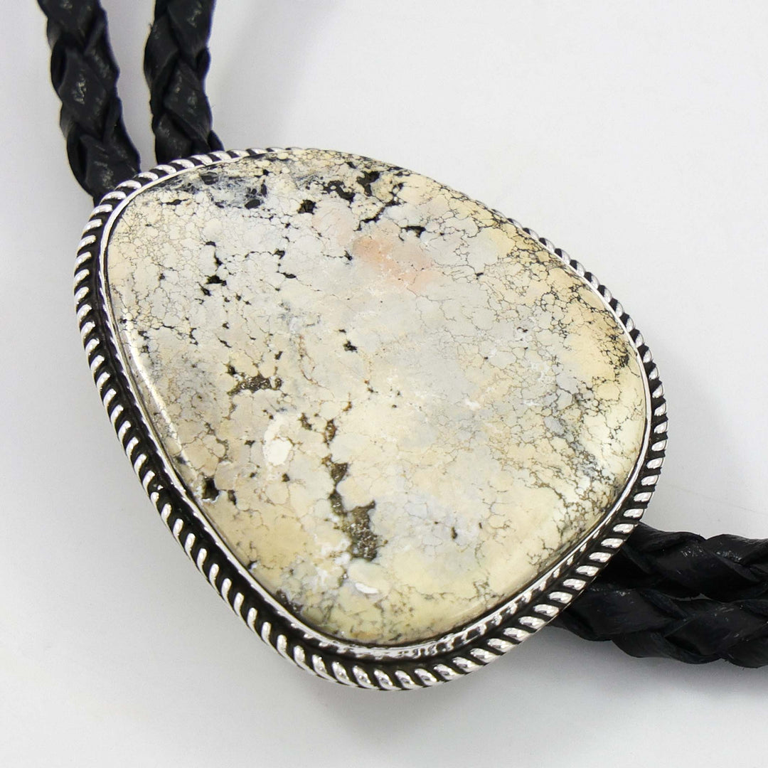 White Buffalo Bola Tie