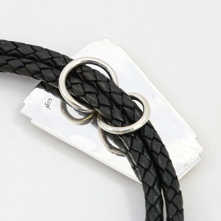 Multi-Stone Inlay Bola Tie
