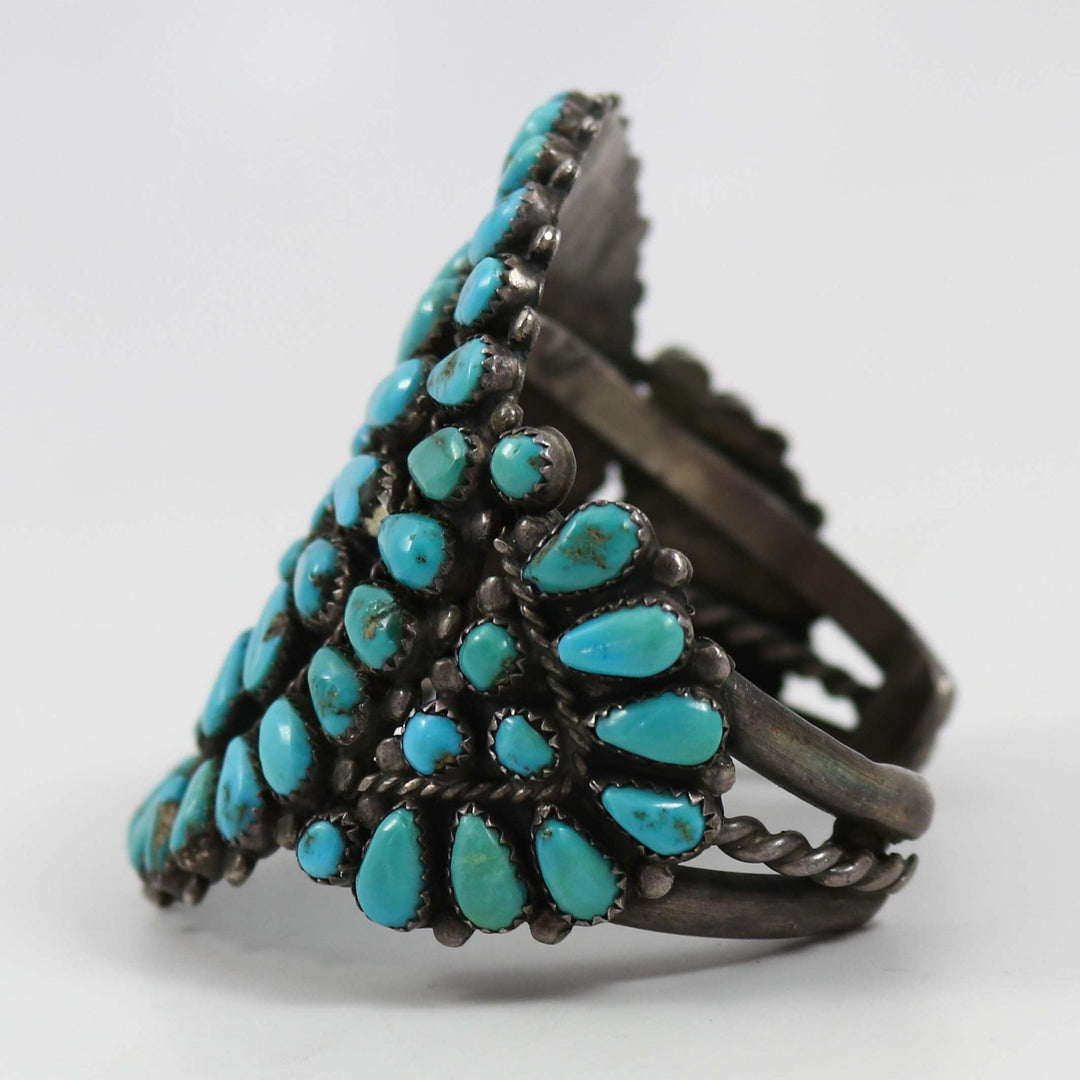 1940s Turquoise Cluster Cuff