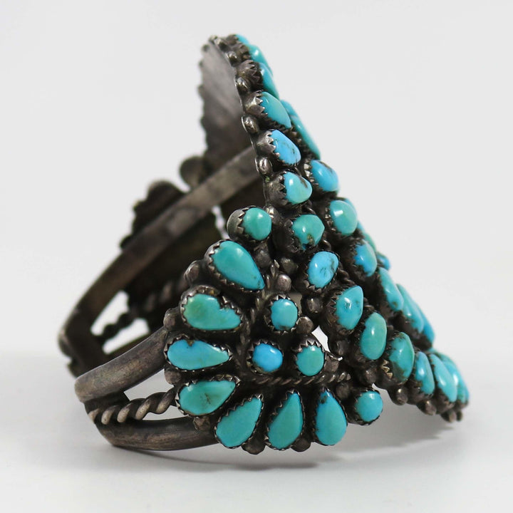 1940s Turquoise Cluster Cuff