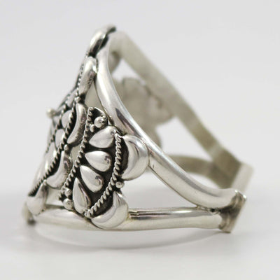 Repousse Silver Cuff