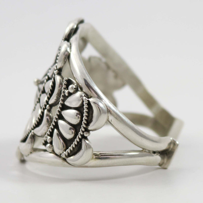 Repousse Silver Cuff