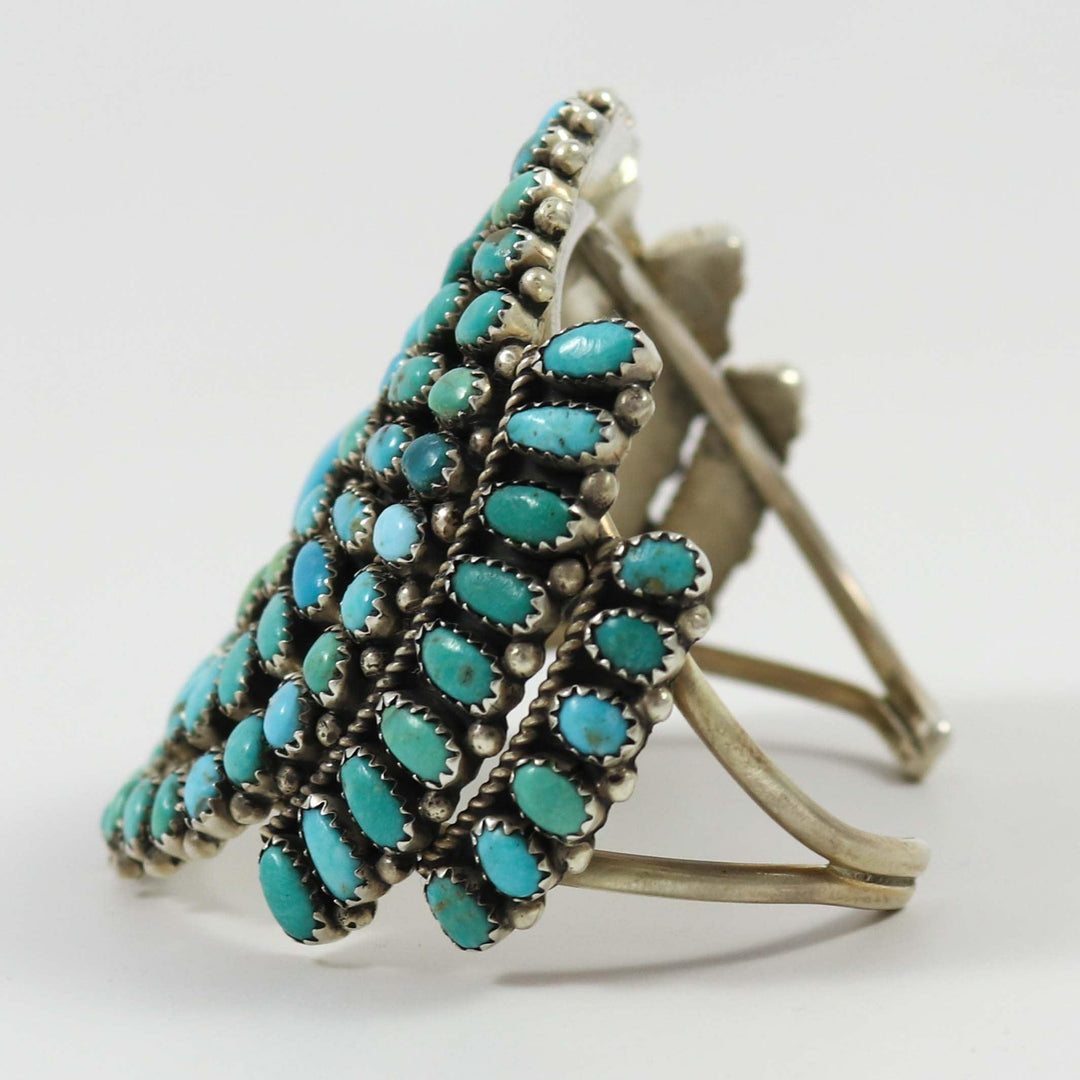 Manchette Kingman Turquoise Cluster