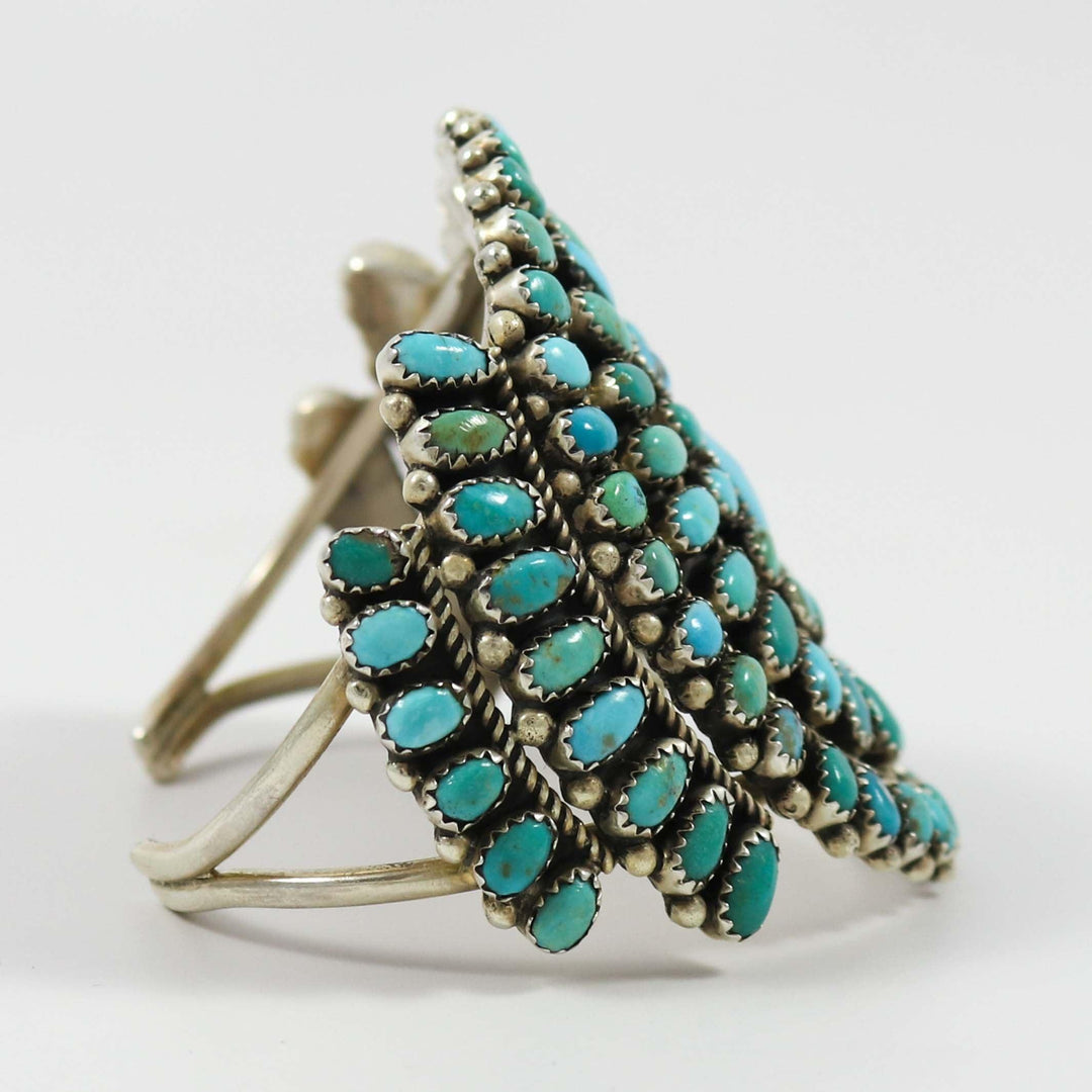 Manchette Kingman Turquoise Cluster