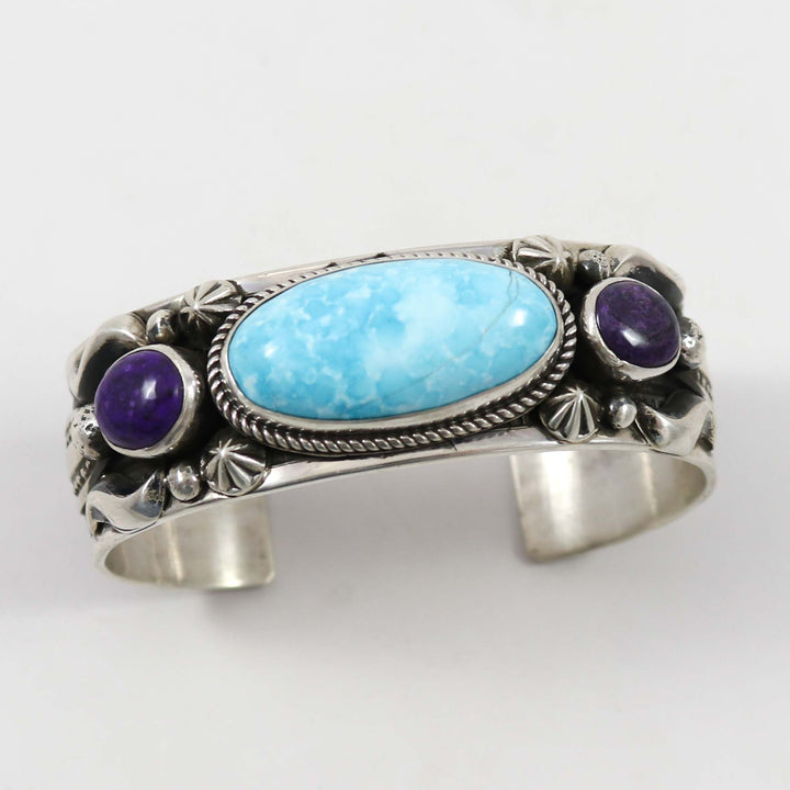 Turquoise and Sugilite Cuff