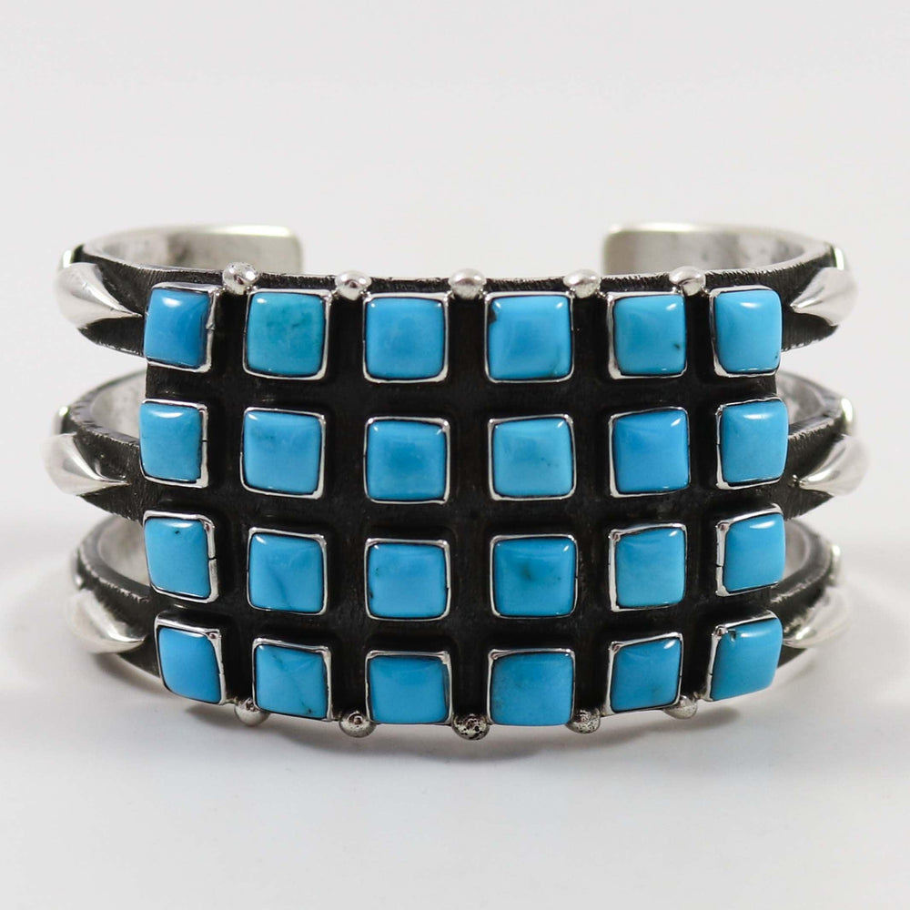 Kingman Turquoise Cuff by Ernest Rangel - Garland's