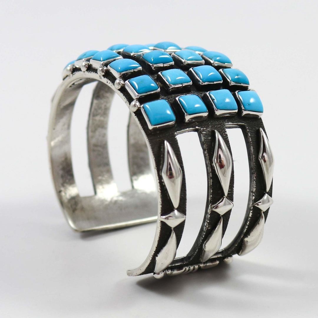 Kingman Turquoise Cuff by Ernest Rangel - Garland's