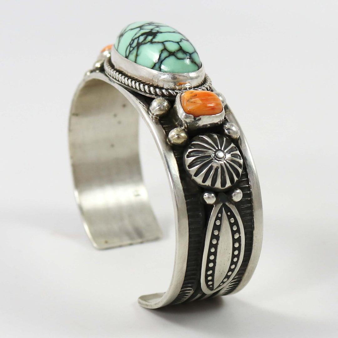 Turquoise and Spiny Oyster Cuff