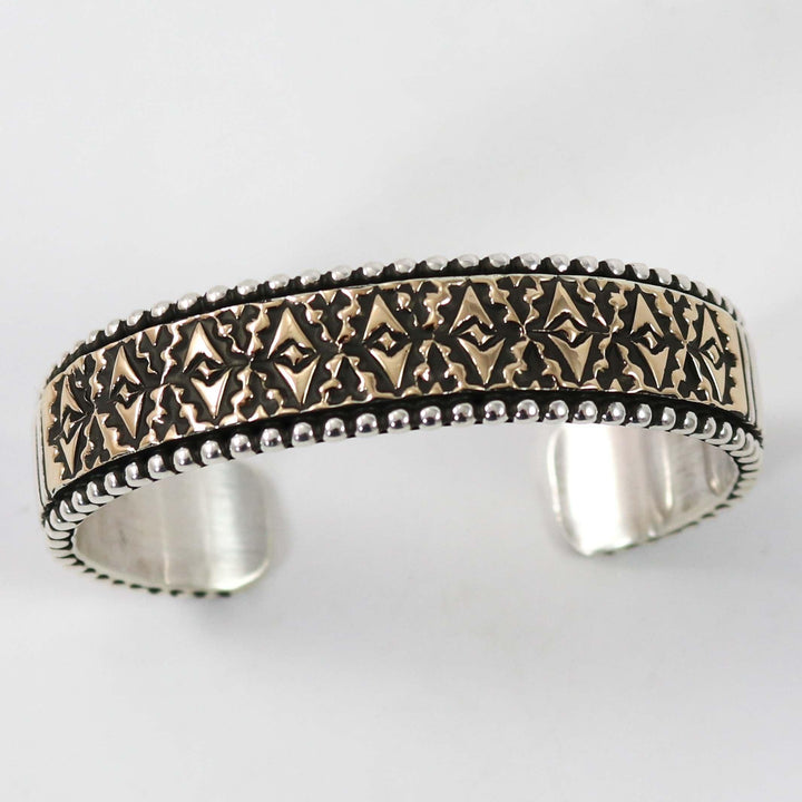 Gold on Silver Cuff