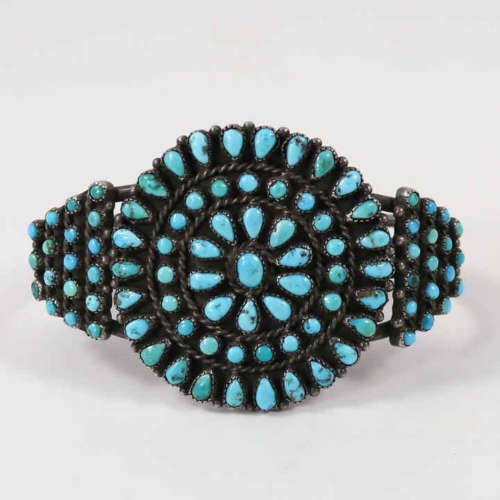 1940s Turquoise Cluster Cuff