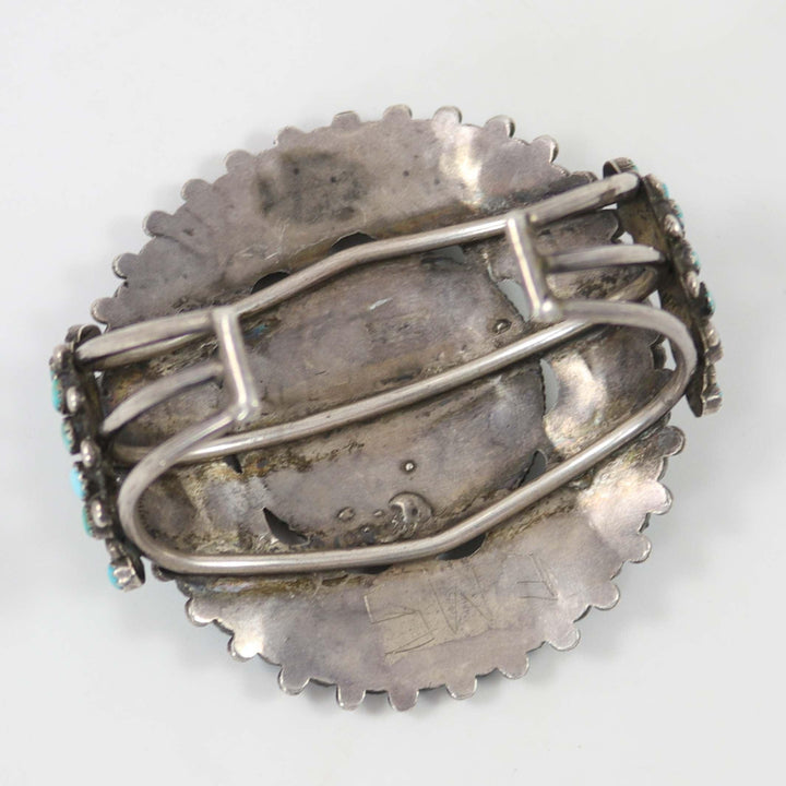 1940s Turquoise Cluster Cuff by Vintage Collection - Garland's