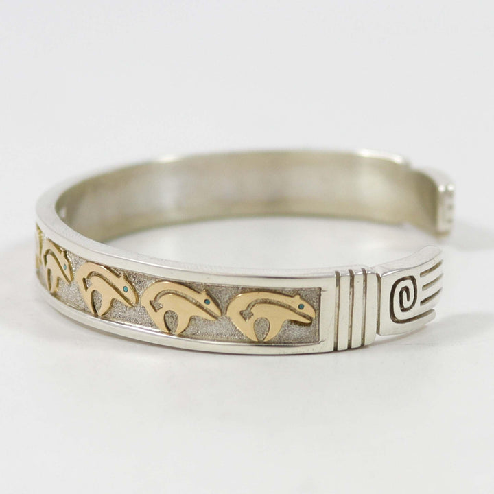 Gold and Silver Bear Cuff by Robert Taylor - Garland's