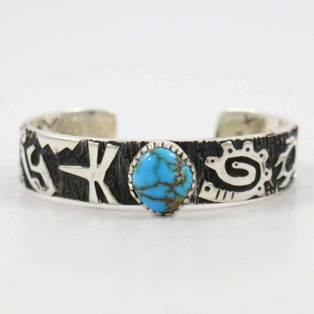 Candelaria Turquoise Cuff by Kee Yazzie - Garland's