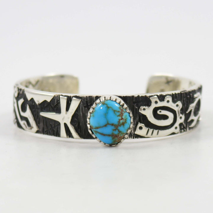 Candelaria Turquoise Cuff by Kee Yazzie - Garland's