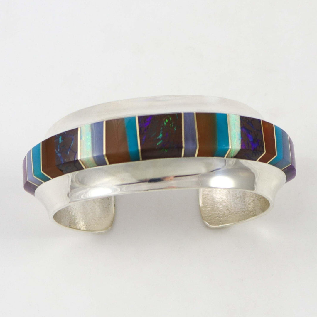 Multi-Stone Inlay Cuff