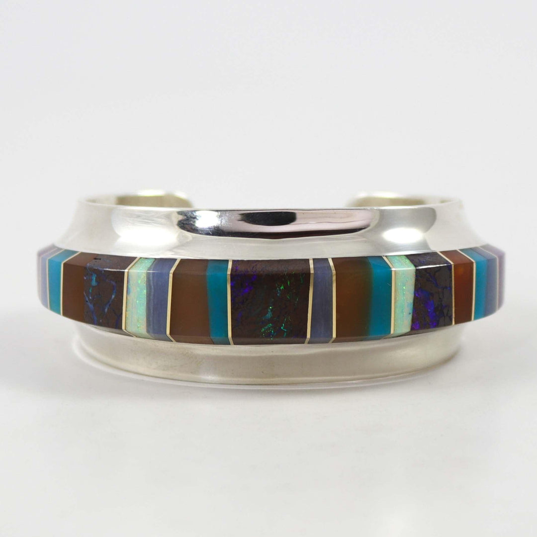Multi-Stone Inlay Cuff by Duane Maktima - Garland's