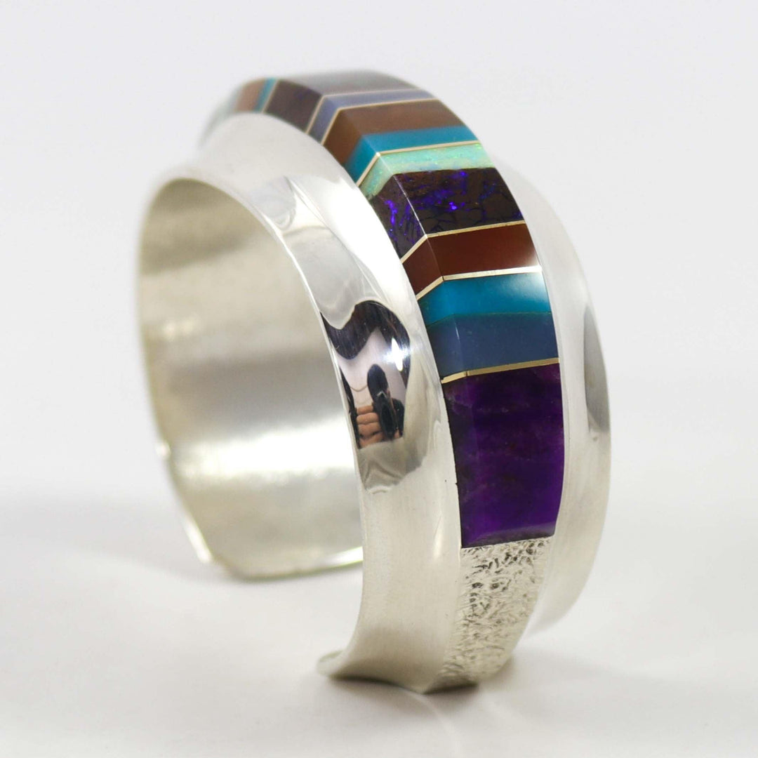 Multi-Stone Inlay Cuff