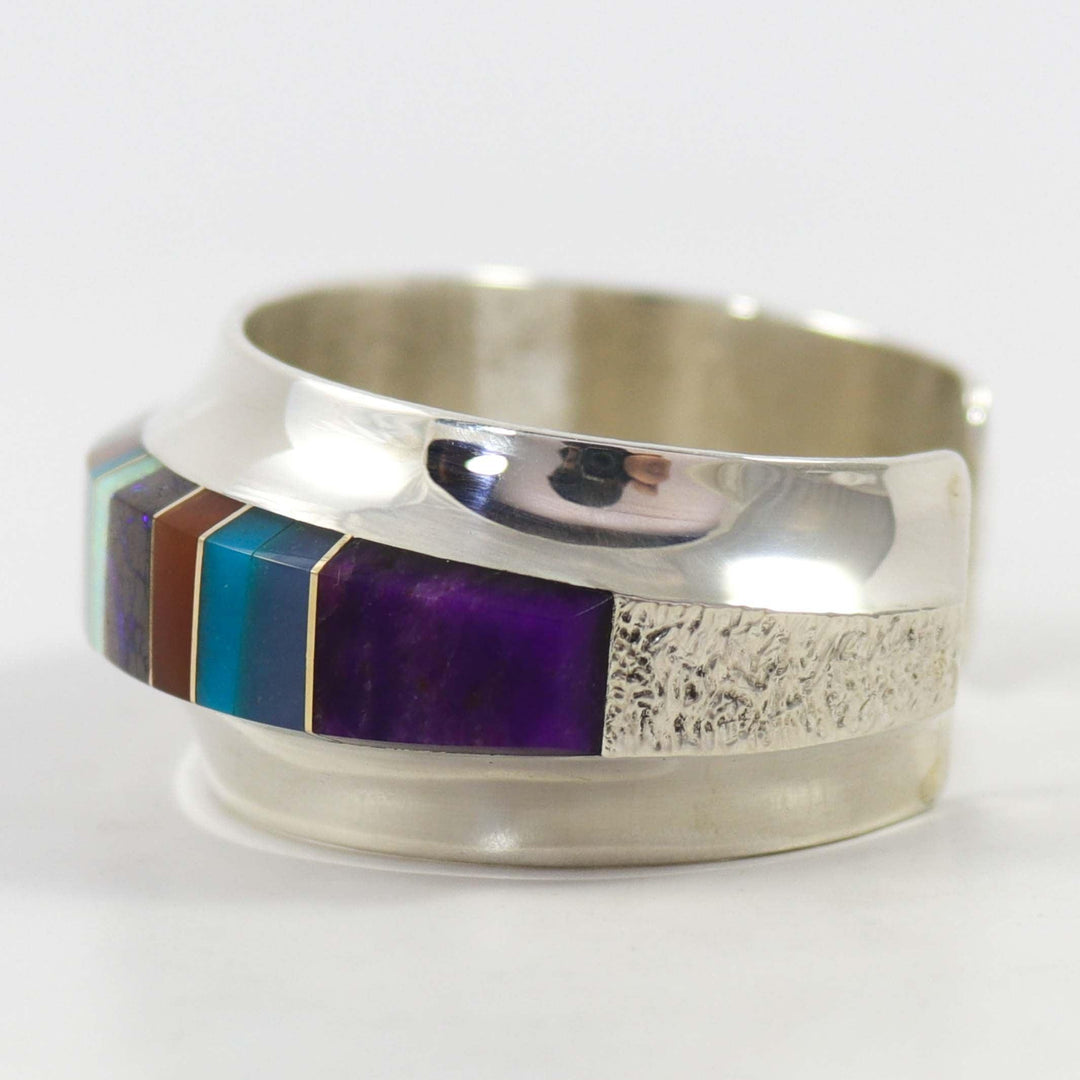 Multi-Stone Inlay Cuff by Duane Maktima - Garland's