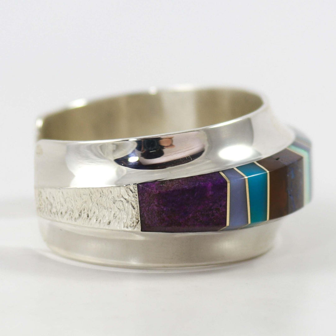 Multi-Stone Inlay Cuff