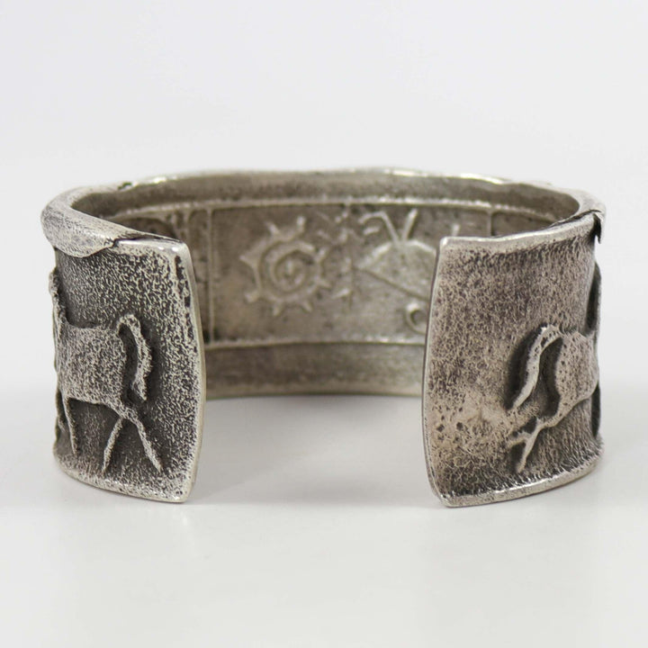 Pilot Mountain Turquoise Horse Cuff by Anthony Lovato - Garland's