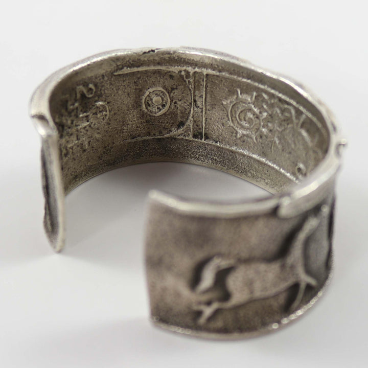 Pilot Mountain Turquoise Horse Cuff by Anthony Lovato - Garland's