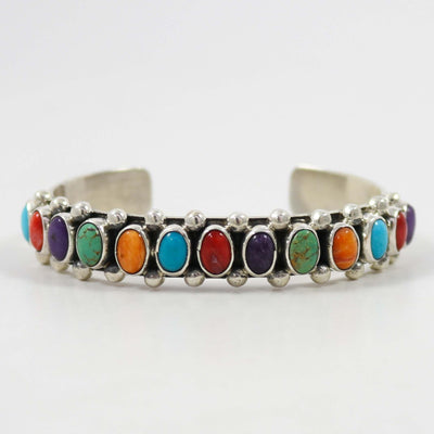 Sleeping Beauty Turquoise Multi-Stone Sterling Silver Bracelet by Phil