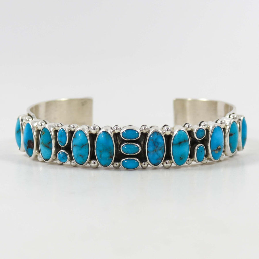 Sonoran Rose Turquoise Cuff by Dee Nez - Garland's